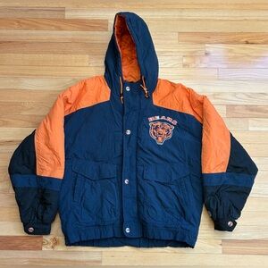 Vintage Chicago Bears Mirage NFL Hooded Jacket Coat Men’s Size L